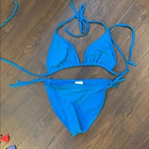 Blue bikini